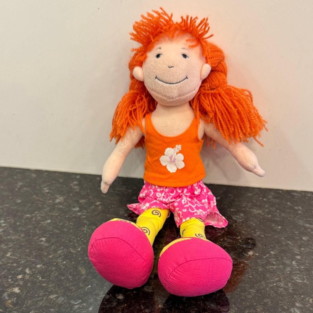 Manhattan Toy Groovy Girls Jordan Plush Doll Stuffed Animal clothes orange